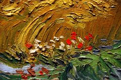 02C Wheat Field with Cypresses close up - Vincent van Gogh 1889 - New York Metropolitan Museum of Art.jpg